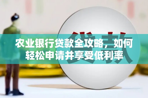 陈仓农业银行贷款全攻略，如何轻松申请并享受低利率