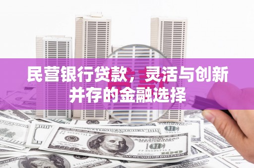 会理民营银行贷款，灵活与创新并存的金融选择
