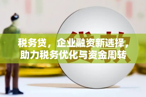 江海税务贷，企业融资新选择，助力税务优化与资金周转