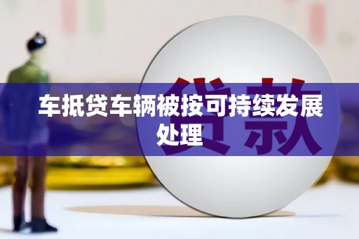 宜君车抵贷车辆被按可持续发展处理