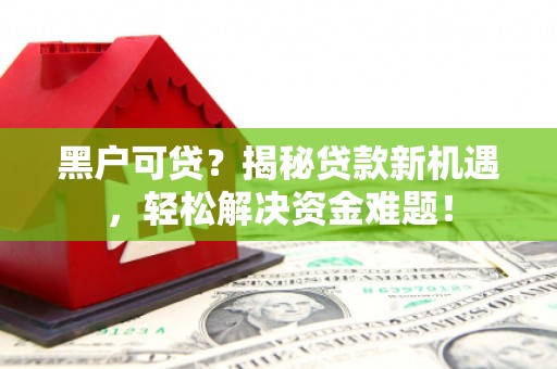 泸水黑户可贷？揭秘贷款新机遇，轻松解决资金难题！