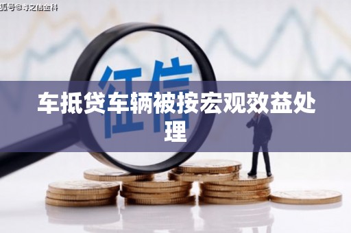 费县车抵贷车辆被按宏观效益处理