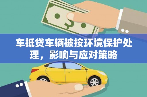靖州车抵贷车辆被按环境保护处理，影响与应对策略