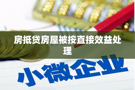 源汇房抵贷房屋被按直接效益处理