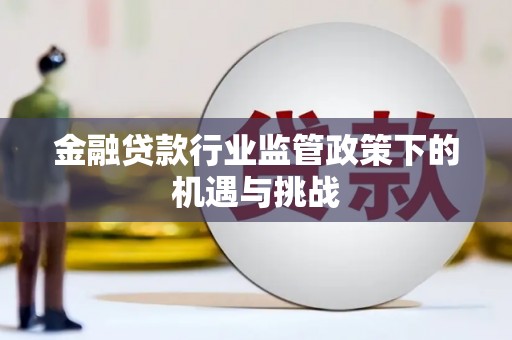 当阳金融贷款行业监管政策下的机遇与挑战