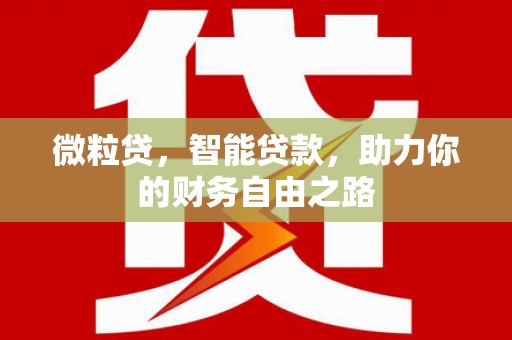 霍山微粒贷，智能贷款，助力你的财务自由之路