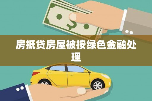 岑溪房抵贷房屋被按绿色金融处理