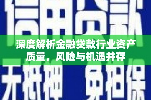 始兴深度解析金融贷款行业资产质量，风险与机遇并存