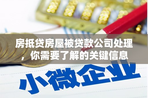 吉阳房抵贷房屋被贷款公司处理，你需要了解的关键信息