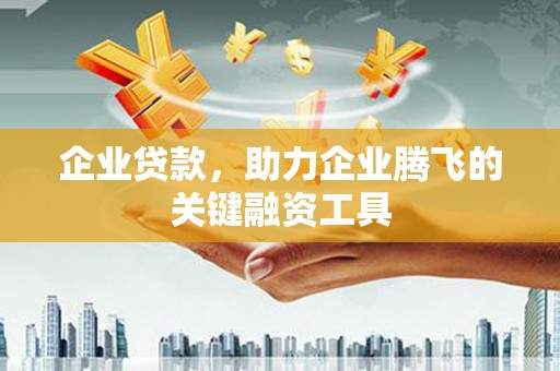博白企业贷款，助力企业腾飞的关键融资工具