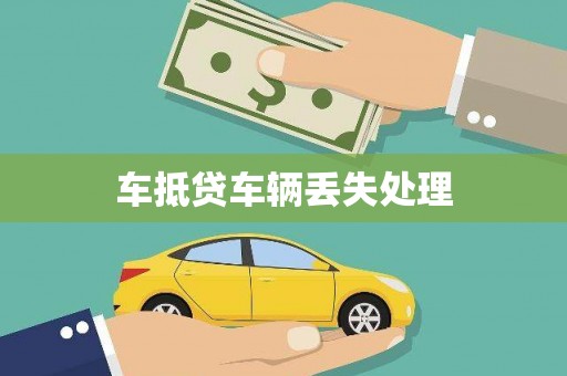 盐津车抵贷车辆丢失处理