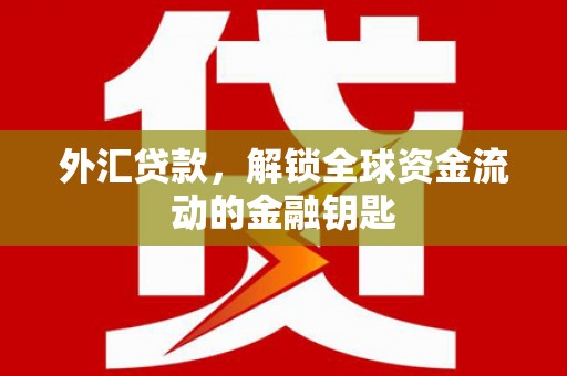 盐津外汇贷款，解锁全球资金流动的金融钥匙