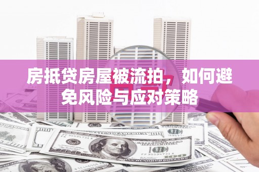 泰武房抵贷房屋被流拍，如何避免风险与应对策略
