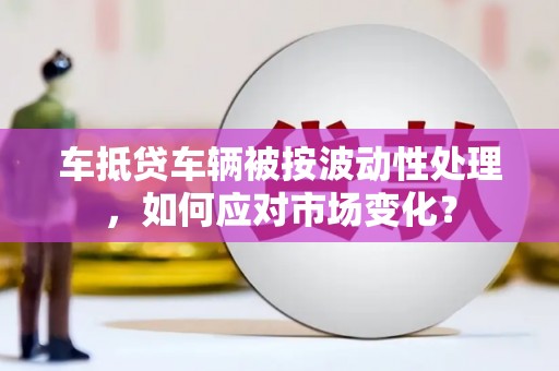 石河子车抵贷车辆被按波动性处理，如何应对市场变化？