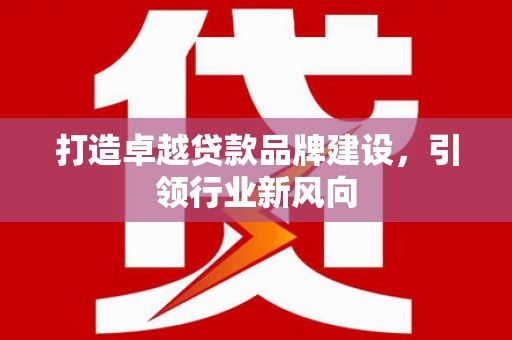 泰山打造卓越贷款品牌建设，引领行业新风向