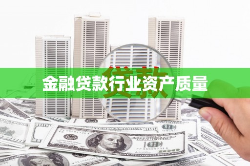 勃利金融贷款行业资产质量