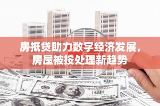 临沂房抵贷助力数字经济发展，房屋被按处理新趋势
