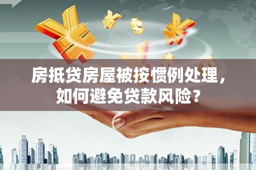 阿拉善右旗房抵贷房屋被按惯例处理，如何避免贷款风险？