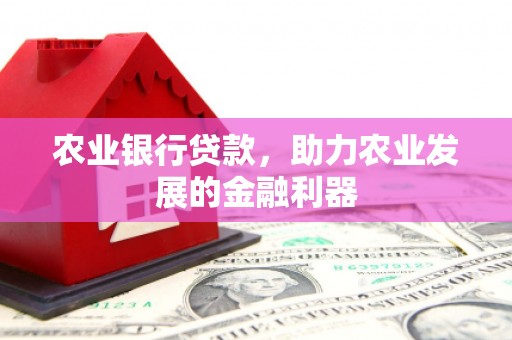 义乌农业银行贷款，助力农业发展的金融利器