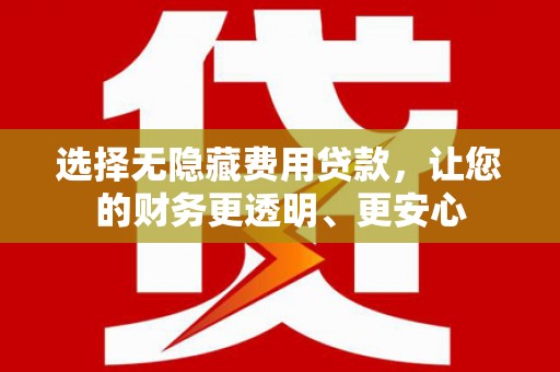 大竹选择无隐藏费用贷款，让您的财务更透明、更安心