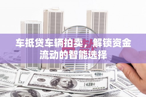 临洮车抵贷车辆拍卖，解锁资金流动的智能选择
