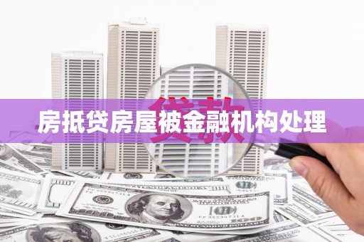 芷江房抵贷房屋被金融机构处理