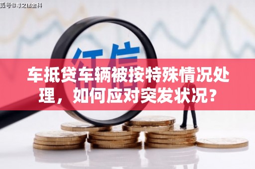 文登车抵贷车辆被按特殊情况处理，如何应对突发状况？