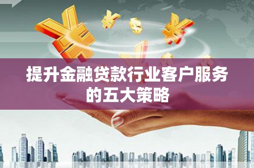 瑞丽提升金融贷款行业客户服务的五大策略