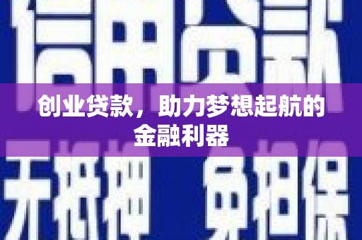 龙海创业贷款，助力梦想起航的金融利器