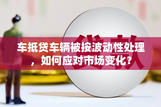 赵县车抵贷车辆被按波动性处理，如何应对市场变化？