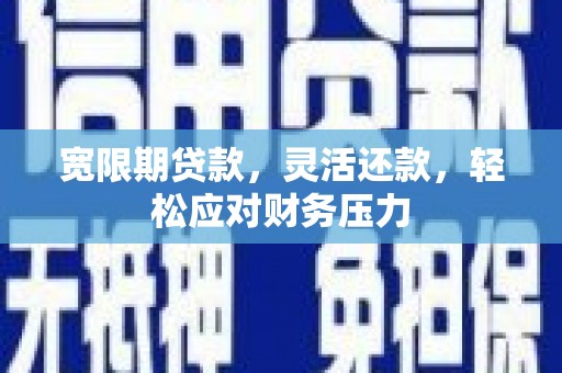 瑞穗宽限期贷款，灵活还款，轻松应对财务压力