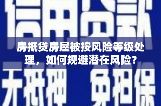 明光房抵贷房屋被按风险等级处理，如何规避潜在风险？