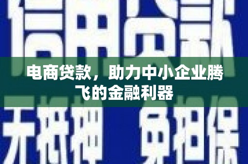 射阳电商贷款，助力中小企业腾飞的金融利器