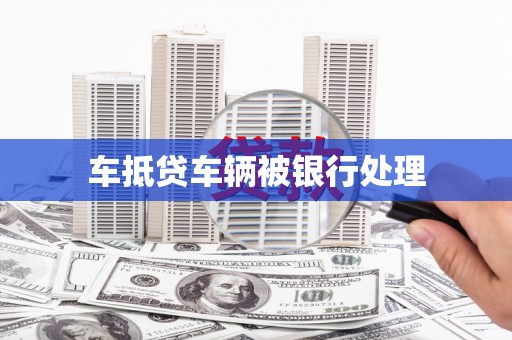 荆州车抵贷车辆被银行处理