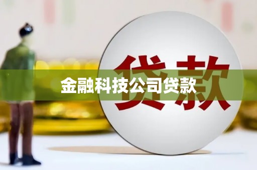 荆州金融科技公司贷款