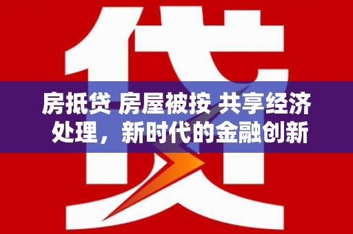 水城房抵贷 房屋被按 共享经济 处理，新时代的金融创新与风险