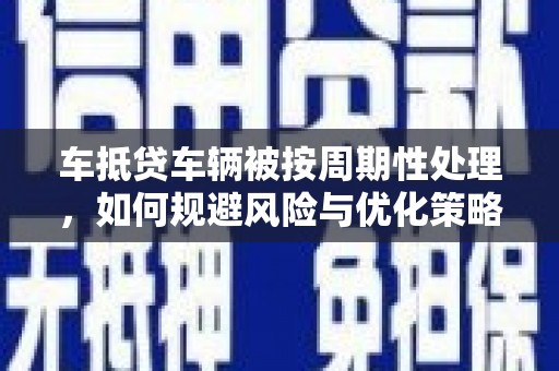 琼中车抵贷车辆被按周期性处理，如何规避风险与优化策略