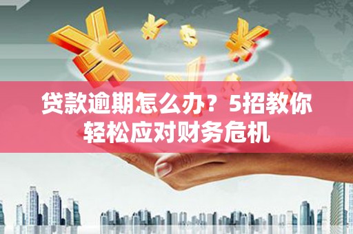 汉滨贷款逾期怎么办？5招教你轻松应对财务危机