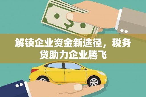 雷州解锁企业资金新途径，税务贷助力企业腾飞