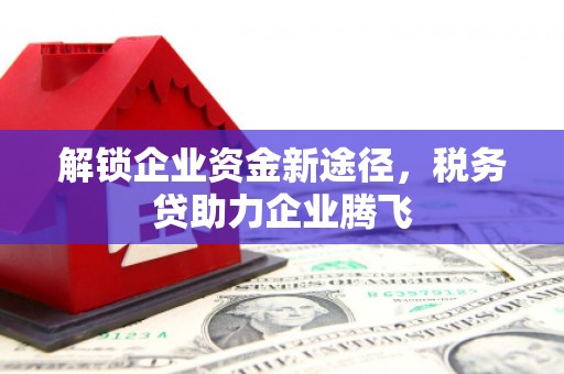 禹王台解锁企业资金新途径，税务贷助力企业腾飞