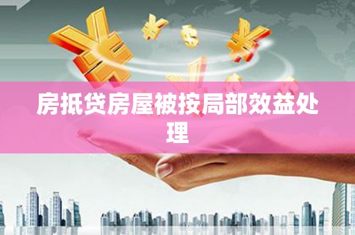 增城房抵贷房屋被按局部效益处理