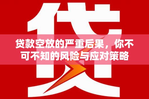 四平贷款空放的严重后果，你不可不知的风险与应对策略